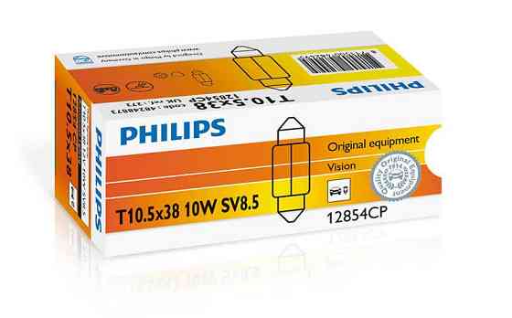Указательная лампа накаливания PHILIPS 12854CP C10WX38mm 12V 10W SV8,5 Харьков