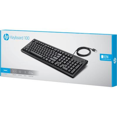 Клавиатура HP 100 USB Black (2UN30AA) Винница - изображение 4