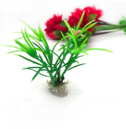 Растения искусственные в аквариум зеленый - длина 10см, пластик Киев - изображение 2
