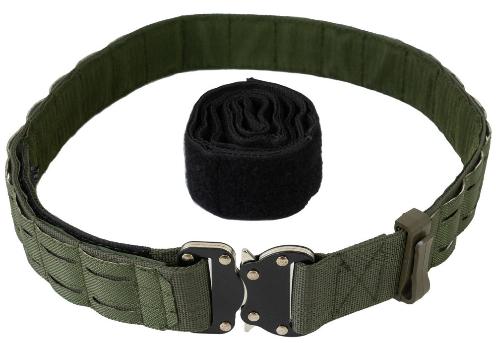 Ремень Кобра двойной разгрузочный Tactical с системой Lazer MOLLI олива хаки варбелт тактический пояс Одесса - изображение 1