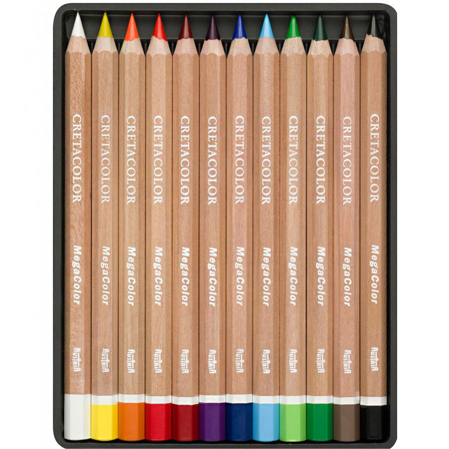 Набір кольорових олівців MegaColor 12шт Cretacolor Київ - фото 3