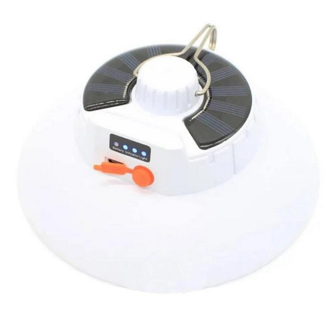 Ліхтар кемпінговий Ma-100 8836 із сонячною батареєю, білий Винница - изображение 1