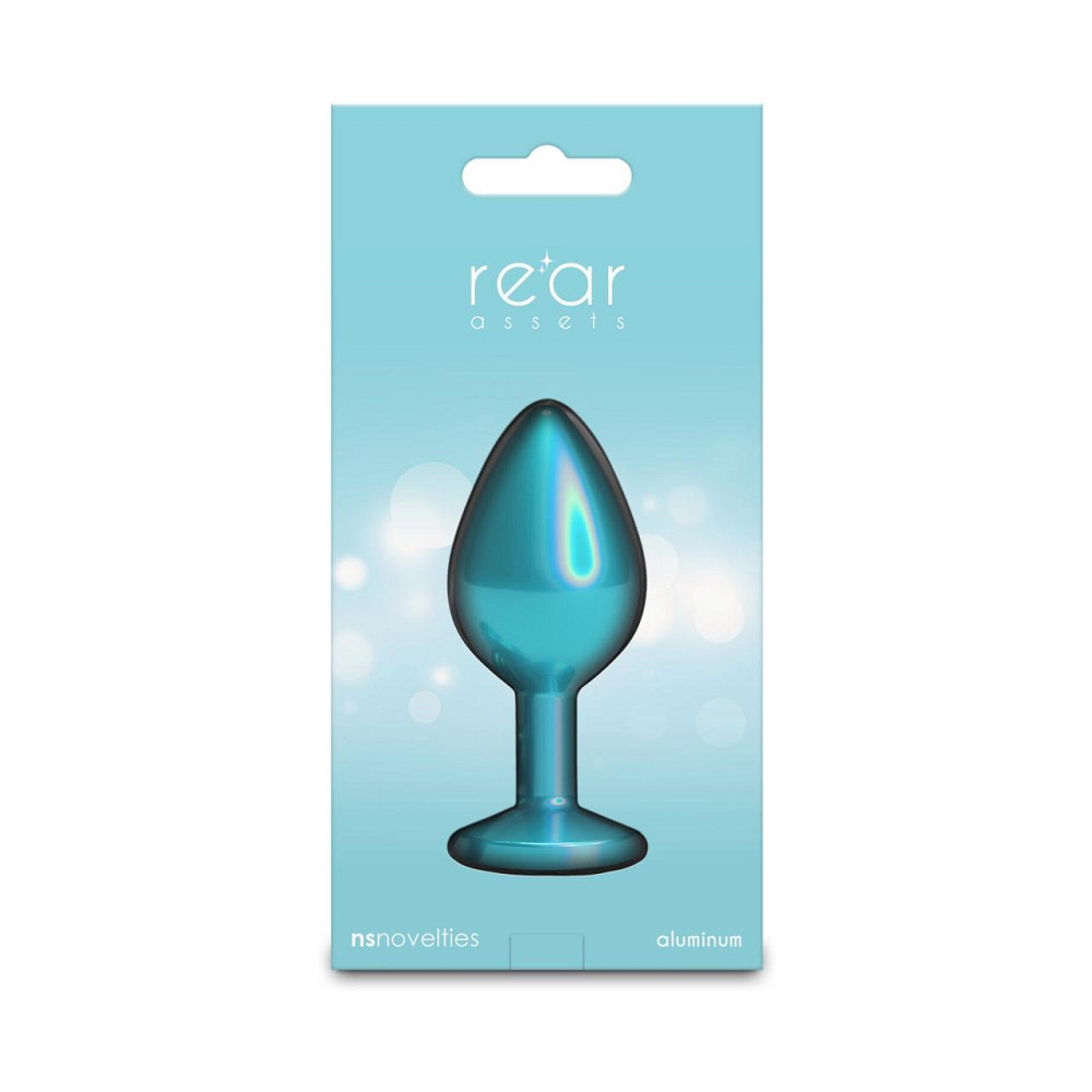 Анальна пробка NS Novelties Rear Assets — Iridescent Teal — Medium — Teal Sex Aura Київ - фото 4