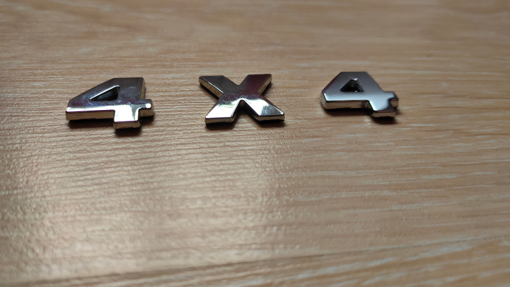 Металеві цифри 4х4 на кузов авто не іржавіють Київ - фото 2