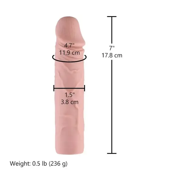 Силіконовий фалоімітатор для секс-машин Hismith 7" Silicone Dildo, система KlicLok Львів