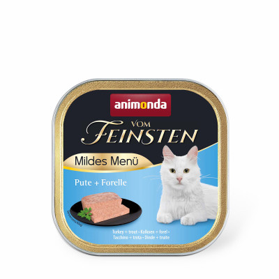 Паштет для кошек Animonda Vom Feinsten Adult Turkey + Trout 100 г (4017721830515) Винница - изображение 1