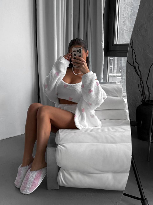 Женская теплая пижама тройка Одесса - изображение 9