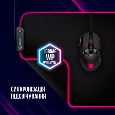 Коврик для мышки Lorgar Steller 919 RGB USB Black (LRG-GMP919) Винница - изображение 5