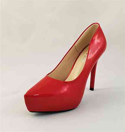 Жіночі Червоні Туфлі на Каблуку Шпильке Лакові Модельні (розміри: 36,38) - 16-2 Дніпро