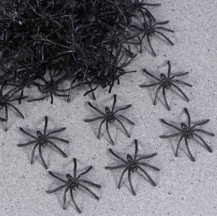 Пауки на Хэллоуин 10 штук 4 см черный Киев - изображение 3