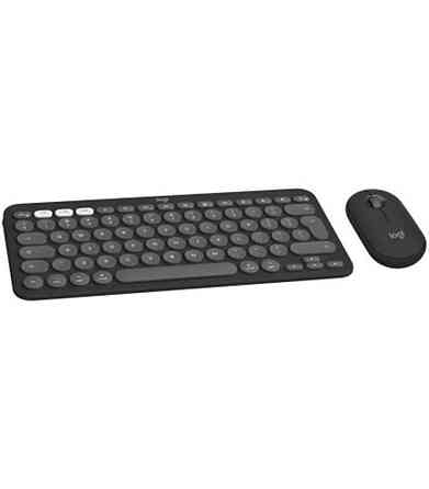 Комплект (клавіатура, миша) бездротовий Logitech Pebble 2 Combo for Mac Graphite (920-012244) Чорний Харьков
