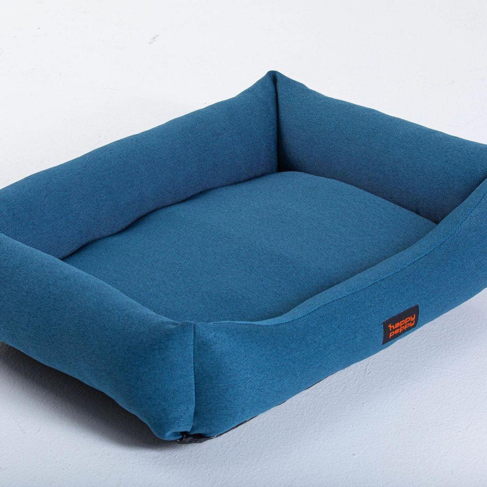 Лежак для собак и котов Happy Peppy (Хэппи Пеппи) Sofa Рогожка 60х90 см, Синий Запорожье - изображение 2