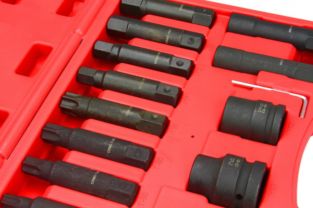 Набор ударных торцевых головок и бит 3/4