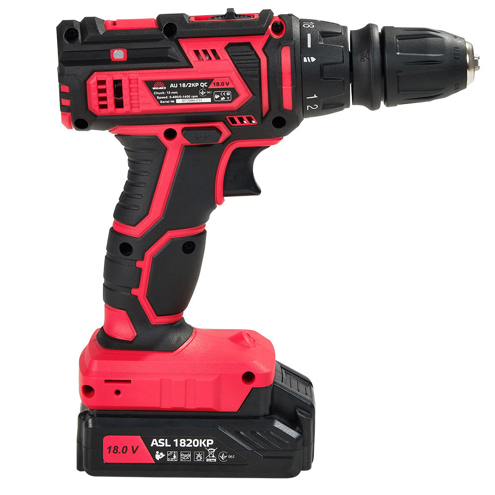 Дриль-шурупокрут акумуляторний Vitals AU 18/2KP QC Харків - фото 5