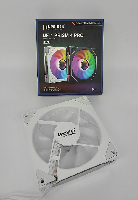 Кулер / Вентилятор ARGB UPSIREN UF-1R PRISM 4 PRO 120 мм, 4-pin Клевань - изображение 1