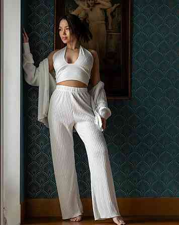 Летний женский костюм вискоза Белый L Харьков