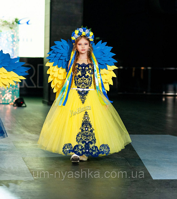 Жовта святкова сукня в патріотичних кольорах Кривой Рог - изображение 4