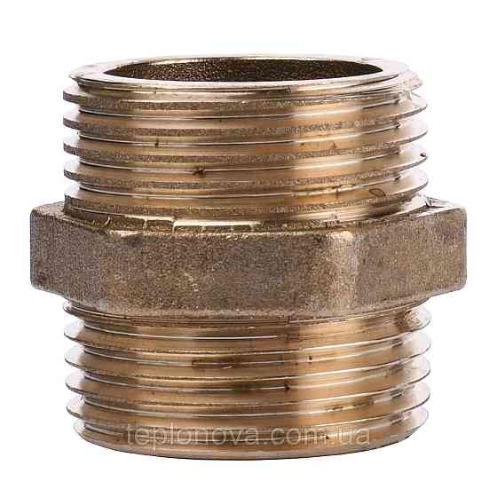 Ніпель латунний 1 1/4| НР х 1 1/4| НР штампований А0516А VA Чернівці