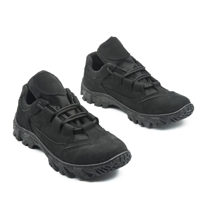 Армійські чоловічі берці демісезонні чорні , тактичні шкіряні кросівки прошити та проклеєні . Львів - фото 6