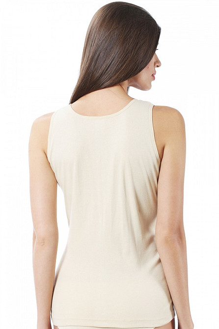 Майка женская широкая бретель Ozkan - Бежевый 0111-3 XL Киев - изображение 2