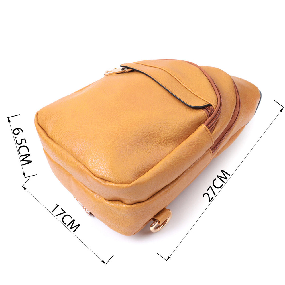 Яркая женская сумка через плечо с отверстием для наушников из экокожи Vintage 22788 Желтый Киев - изображение 3