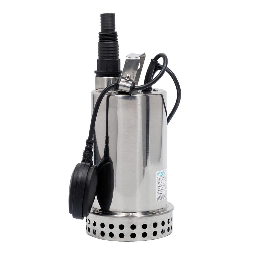 Насос дренажный садовый 0.75кВт Hmax 8м Qmax 180л/мин (часто до 5мм, нерж) AQUATICA (773055) Ровно - изображение 10