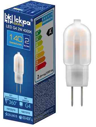 Лампа G4 LED 3W 4000K 12V Искра Харьков