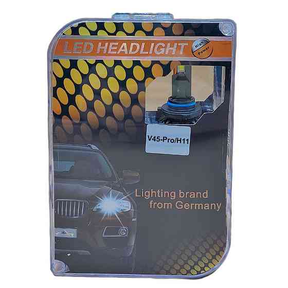 LED лампы (светодиодные) H11 6500K 65W 9-32V 12000Lm (2 шт.) Gumex, двойное охлаждение, CAN шина, шерсть. драйвер Киев