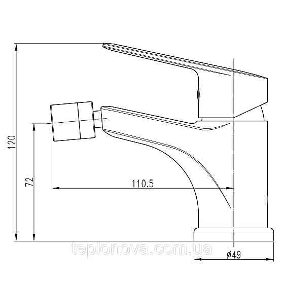 Змішувач для біде TOPAZ CAPRI TCA-15601-H43 Чернівці