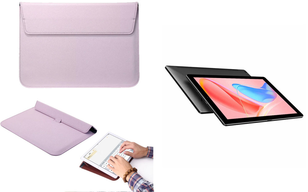 Чохол-конверт VitoCase для Chuwi HiPad X, з функцією підставки для планшета Чорний Фіолетовий Київ - фото 1