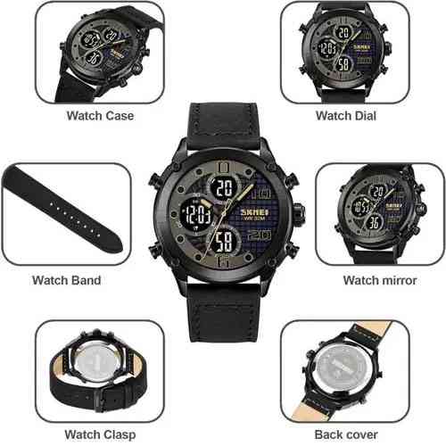 Часы тактические противоударные SKMEI 1975LBKBK, Тактические военные часы для ЗСУ Армейские топ QR-29 Львов