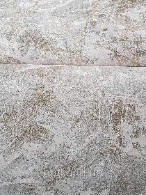 Шпалери вінілові на флізеліні метрові Sintra Edelina під штукатурку під бетон структурні коричневі хакі Київ - фото 3