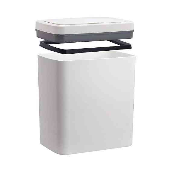 Відро для сміття сенсорне прямокутне Mixxus WAVE-TC0110 White 10 л колір білий (MI7073) Харків