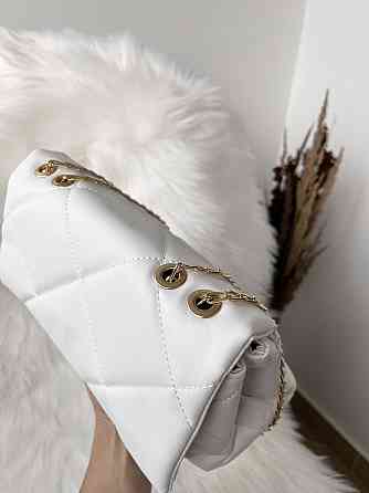 Сумка женская вечерняя нарядная бежевая дамская сумочка на цепочке сумки женские Белый Киев