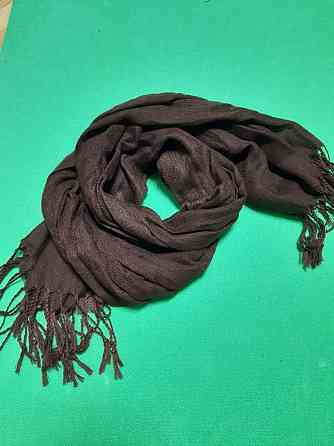 Шарф коричневого цвета женский - размер шарфа приблизительно 170*65см, 100% полиэстер Киев