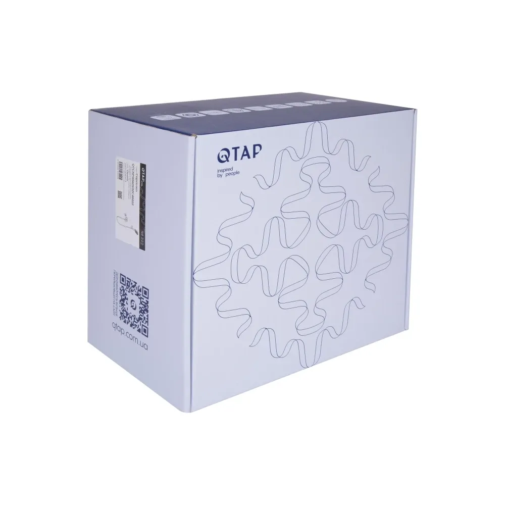 Змішувач для ванни Qtap Capricorn з душовим гарнітуром Chrome (k35) QTCAP3060102C48222 Київ - фото 6