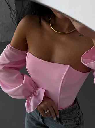 Женский стильный базовый корсет костюм Lux,регилин Розовый, 42 Одесса