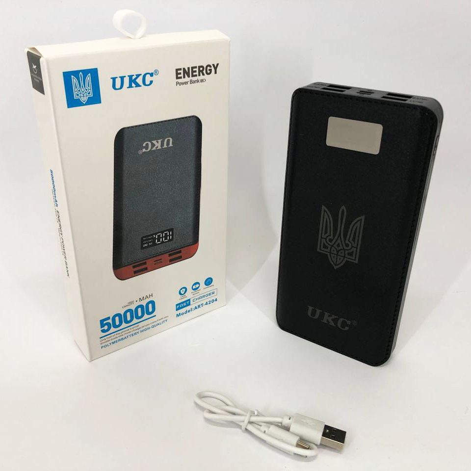 Зовнішній акумулятор павербанк UKC Power Bank мобільний зарядний пристрій для планшета і телефону 10000 Київ - фото 6