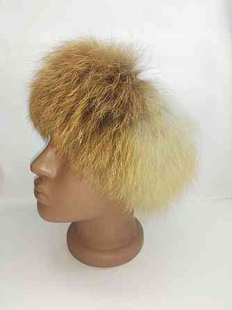 Хутряна пов'язка на голову жіноча Рудий Харків