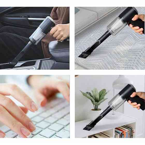 Автомобильный пылесос 120Вт + 2 насадки, Vacuum cleaner/ Ручной пылесос аккумуляторный / Автопылесос Киев
