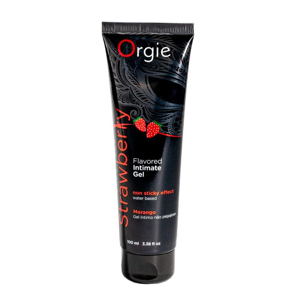 Лубрикант на водной основе Orgie Lube Tube Strawberry, 100 мл, со вкусом и ароматом клубники Sex Aura Киев - изображение 1
