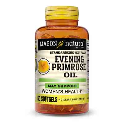 Травы Mason Natural Масло примулы вечерней, Evening Primrose Oil, 60 гелевых ка (MAV-12845) Винница