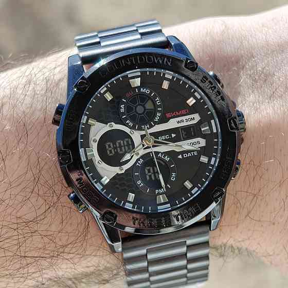 Skmei Favourite Black Steel, 2 ремешка Киев