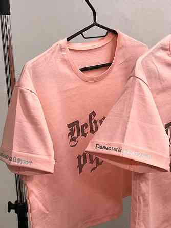 Женская футболка- топ с принтом - 