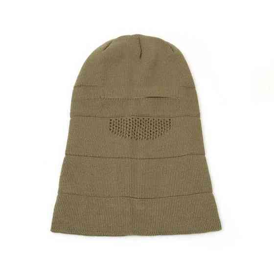 Теплая тактическая шапка балаклава хаки, зимняя армейская трикотажная балаклава для армии зсу для военных Каменец-Подольский