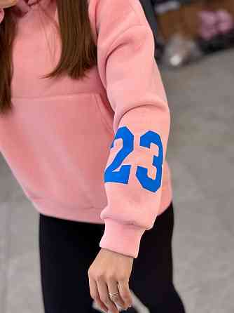 Жіноча стильна комфортна тепла худа турецька тринитка на флісі Рожевий, 46/48 Одеса