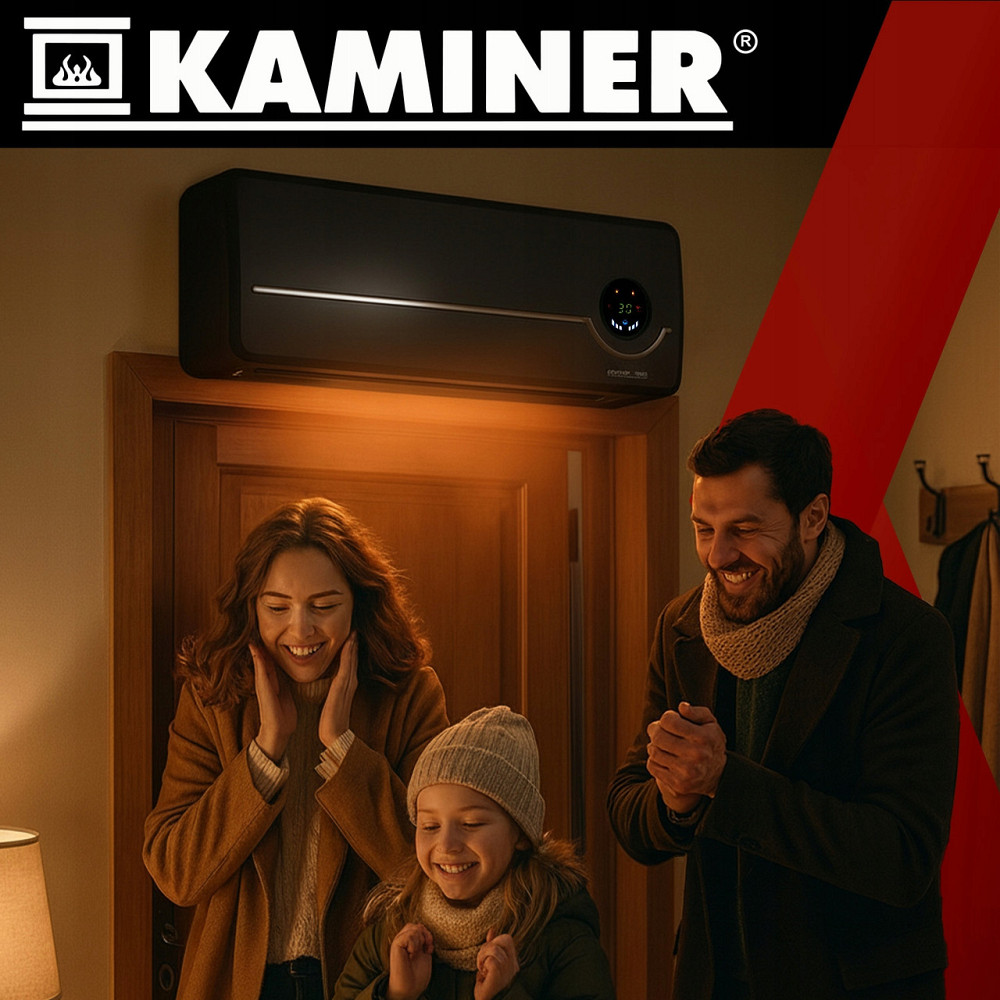 Электрический настенный обогреватель с WiFi и пультом управления Kaminer (26388) Нововолынск - изображение 10