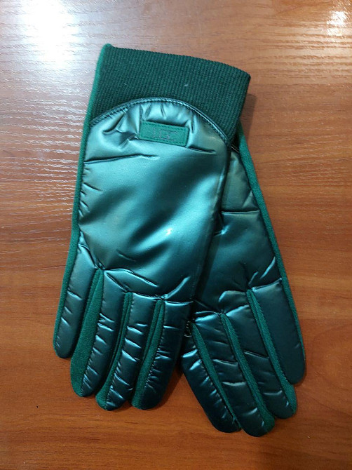 Перчатки сенсорные женские зима one size зеленый Киев - изображение 3