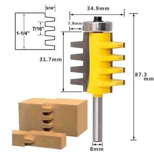 Фреза-мікрошип для зрощування по дереву, 8 мм, для ручного фрезера Вінниця