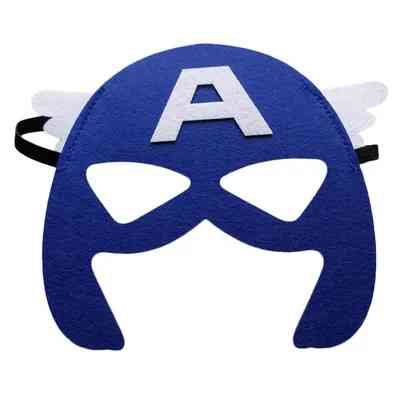 Маска дитяча з фетру Капітан Америка one size синій Київ